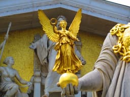 Small gold statue of an Angel